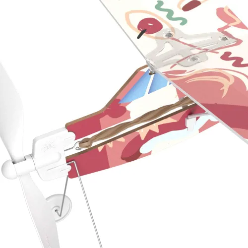 Vista 4 de Juego STEM de ala alta para avión con banda de goma PLAYSTEM