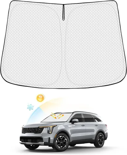 Vista 95 de Canvcle Parasol para parabrisas para Tesla modelo Y/3 2017-2025 2026 (compatible con modelos 2025 Y Juniper/2024 Modelo 3 Highland), parasol grueso