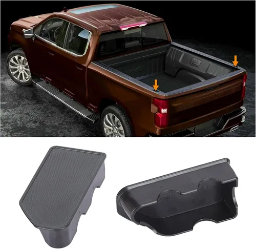 Vista 8 de WDG - Fundas de bolsillo para riel de cama para GMC Sierra 1500 2014-2018, 2 paquetes Para Chevy Silverado 2014-2018, para Silverado/Sierra