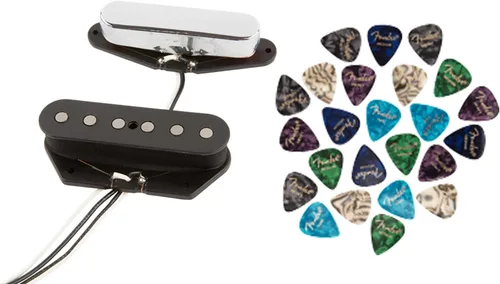 Vista 7 de Fender Custom Shop '51 Nocaster Telecaster Pickups - Paquete de níquel con cable para instrumentos