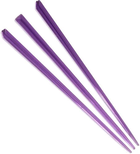 Vista 10 de BambooMN - Prisma triangular de plástico para aperitivos de frutas de 3.5" (9 cm) - Negro - 1000 piezas