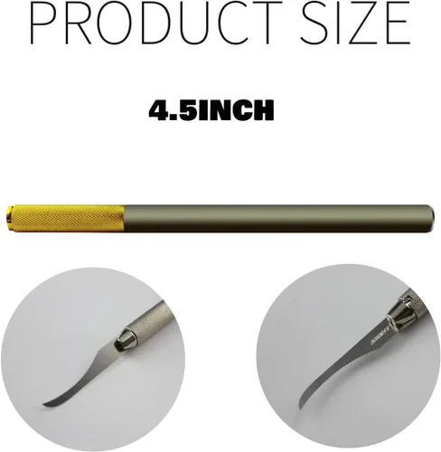 Vista 5 de Mini sierra de mano modelo de herramientas de manualidades con 12 cuchillas de modelado, cuchillo de modelado, kit de herramientas de sierra