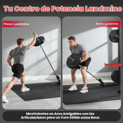 Vista 8 de FLYBIRD SR1 Squat Rack, Adjustable Power Rack for 6FT/7FT Barbells Negro&rojo
