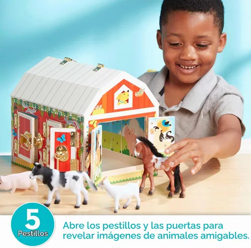 Vista 2 de Melissa & Doug - Juguete granero de pestillos