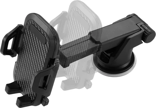Vista 2 de LAX Gadgets Soporte de teléfono para automóvil, negro, compatible con iPhone 13, 12, 11, Samsung Galaxy S20, S10, Note10, dispositivos
