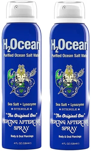 Vista 9 de H2Ocean Spray de cuidado posterior para piercing, 4 onzas (paquete de 2) (2023)