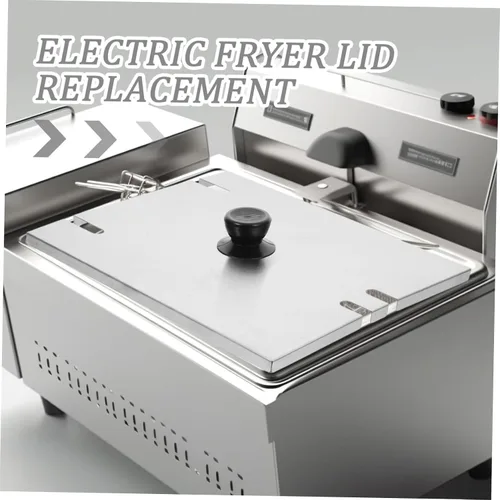 Vista 3 de Ciieeo Tapa de repuesto de acero inoxidable fácil de limpiar tapa para freidora eléctrica estilo aleatorio
