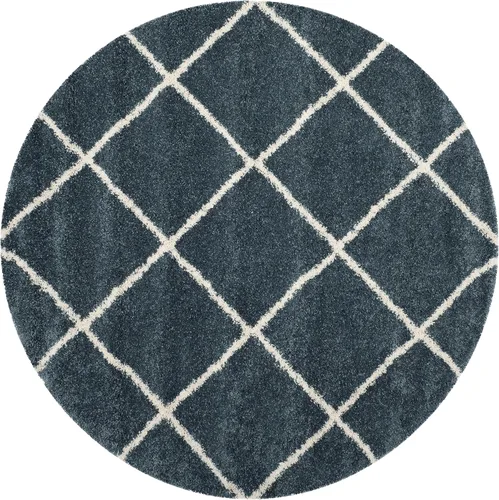 Vista 65 de SAFAVIEH Hudson Shag Collection - Alfombra decorativa de 2 x 3 pies, color beige y marfil, diseño moderno de enrejado, no desprende pelusa