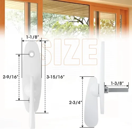 Vista 2 de Touri Pestillo de puerta corredera para reemplazo de cerradura de puerta corredera Andersen, piezas de repuesto para cerradura de puerta deslizante