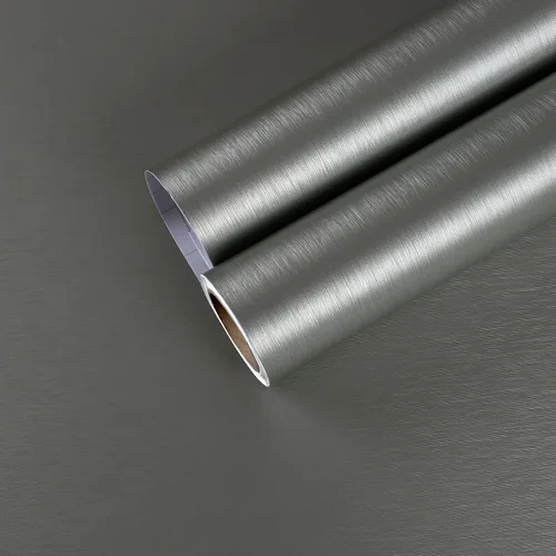Vista 11 de CHIHUT Papel adhesivo de acero inoxidable negro cepillado, para encimeras de vinilo impermeable para refrigerador, autoadhesivo, extraíble, aspecto