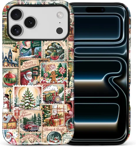 Vista 14 de Funda para iPhone 13 iPhone 14, a prueba de golpes, funda protectora híbrida de 2 capas, doble protección contra caídas, antiarañazos, diseño Rojo