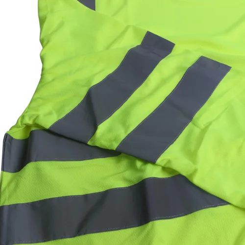 Vista 5 de TZ Promise Hi Vis - Camiseta reflectante de seguridad para hombre, manga corta/larga con bolsillo, alta visibilidad clase 3
