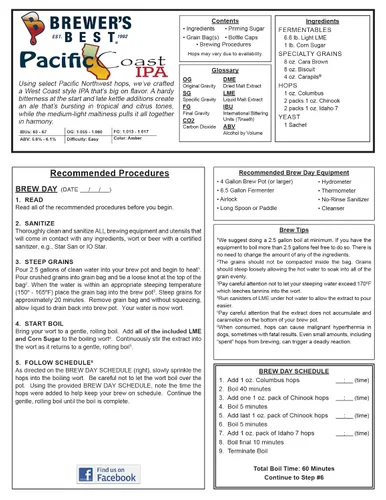 Vista 3 de Kit de ingredientes para cerveza Pacific Coast IPA