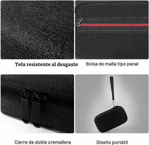 Vista 3 de Estuche rígido de transporte para mouse Logitech G502, estuche portátil para juegos, bolsa protectora de almacenamiento (negro)