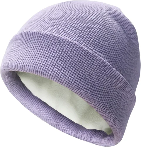 Vista 22 de PFFY Beanie for Men Women Unisex Knit Cuffed Plain Winter Thick Lined Beanies Hats