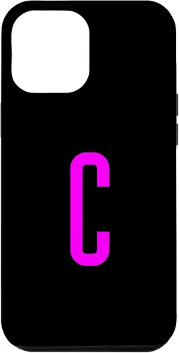 Vista 25 de iPhone 16 Letter C Magenta Favorite Initial Monogram Case