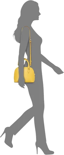 Vista 5 de DKNY Bryant Small Dome Cuero Satchel Crossbody - Sol Amarillo