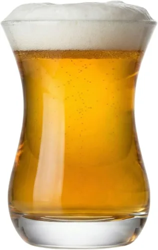 Vista 6 de Restaurantware Vaso de cerveza de 18 oz - Tallo, Pilsner - 3 1/2" x 3 1/2" x 8" - Caja de 12