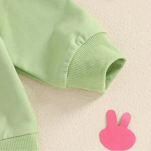 Vista 156 de Traje de San Valentín para bebé, niña, niño, traje de San Valentín, sudadera de manga larga con estampado de corazón