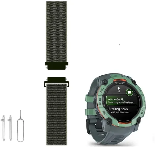 Vista 5 de C2D JOY Correa de nailon tejida compatible con Instinct Tactical/Esports/Surf/Camo/Solar Instinct 2/2S Reloj deportivo al aire libre Correr