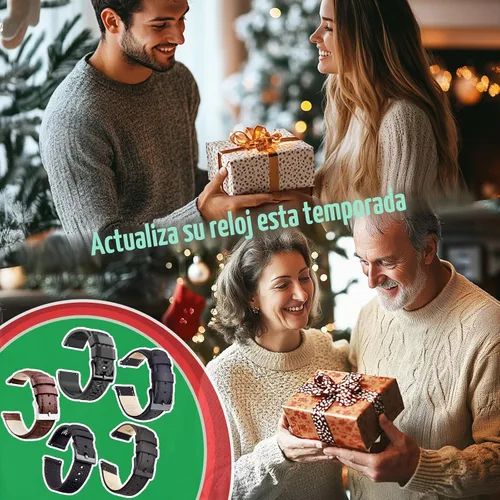 Vista 7 de Ritche Correas de Reloj de Cuero de Liberación Rápida Regalo de Navidad, Correas de Reloj Genuinas para Hombres y Mujeres, Correa de Reloj de Cuero