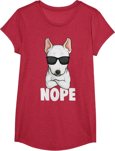 Vista 47 de Camiseta de perro Bull Terrier para niños y mujeres, Negro