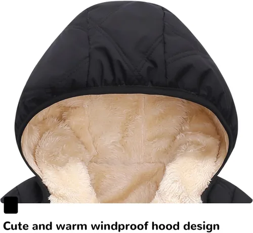 Vista 2 de Abrigos de invierno para niñas pequeñas, chaquetas de nieve, ropa cálida para niños y niñas