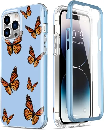 Vista 25 de Esdot Funda para iPhone 14 con Protector de Pantalla Integrado, Funda Resistente de Grado Militar con Diseños de Moda para Mujeres y Niñas, Funda