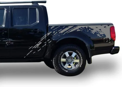 Vista 7 de Adhesivo adhesivo de vinilo para cama de lodo compatible con Nissan Frontier Navara 2004-Present (negro)
