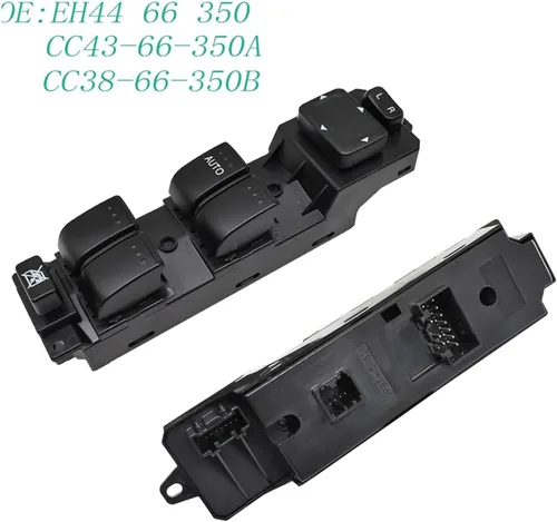 Vista 3 de Interruptor de control de ventana compatible con Mazda CX 7 2009-2014 Mazda 5 2007-2011 Botón elevador de cristal de puerta CC43-66-350A