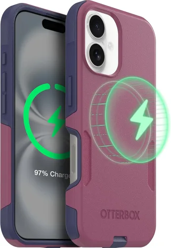 Vista 37 de OtterBox Funda para iPhone 16 Commuter Series - Jeans azul bebé, funda delgada y protectora para iPhone, de doble capa, absorción de impactos