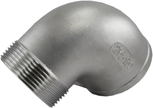 Vista 6 de Duda Energy 45° Codo 1/2" Hembra NPT Instalación de tubería de acero inoxidable 0,5