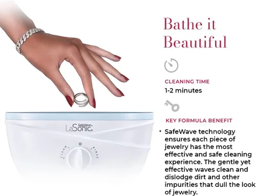 Vista 3 de CONNOISSEURS LaSonic Safewave Clean & Rinse Sonic - Máquina limpiadora de joyas