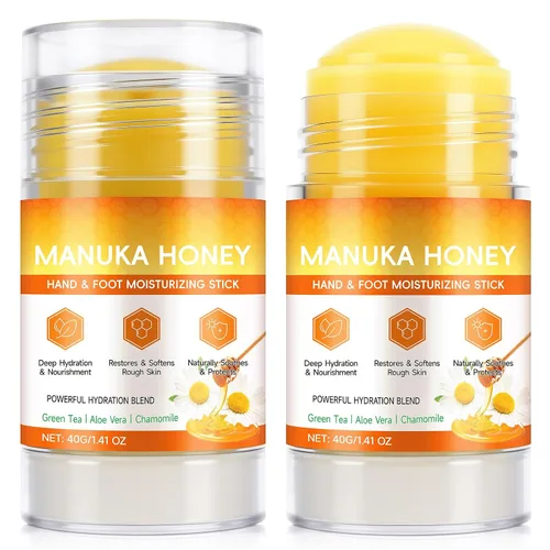 Vista 9 de Manuka - Bálsamo para tratamiento de talón agrietado con miel, reparación de pies secos y agrietados para hidratación e hidratación intensa