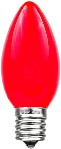 Vista 11 de Novelty Lights Paquete de 25 bombillas de repuesto de cerámica C9 para exteriores Multi