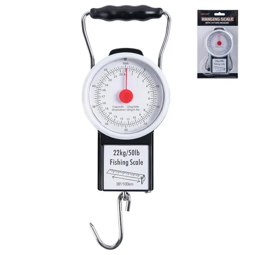 Vista 9 de Goture 2 básculas colgantes de pesca, báscula mecánica de cocina y pesca de peces, báscula de peso portátil multiusos con cinta métrica