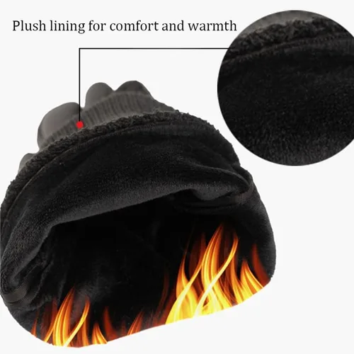 Vista 7 de Angjiny Guantes de invierno para hombres y mujeres guantes de pantalla táctil guantes cálidos para clima frío guantes de trabajo para congelador