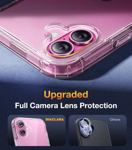 Vista 466 de DIACLARA - Funda transparente compatible con iPhone XR 6.1 pulgadas 2018