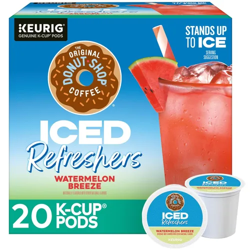 Vista 19 de The Original Donut Shop Iced Refreshers, Berry Chill, Brew Over Ice Cápsulas Keurig K-Cup de una sola porción, 60 unidades (6 paquetes de 10)