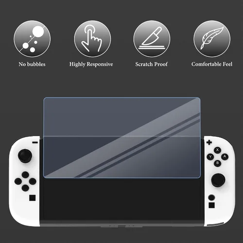 Vista 5 de Geekria Protective Set Compatible with Nintendo Switch 2, Travel Carrying Case & HD Clear Screen Protector, Including Non-Slip Rocker Cover, Game