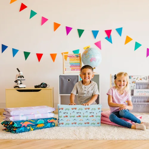 Vista 6 de Wildkin - Funda de microfibra para niños, diseño de dinosaurio Tierra de dinosaurios