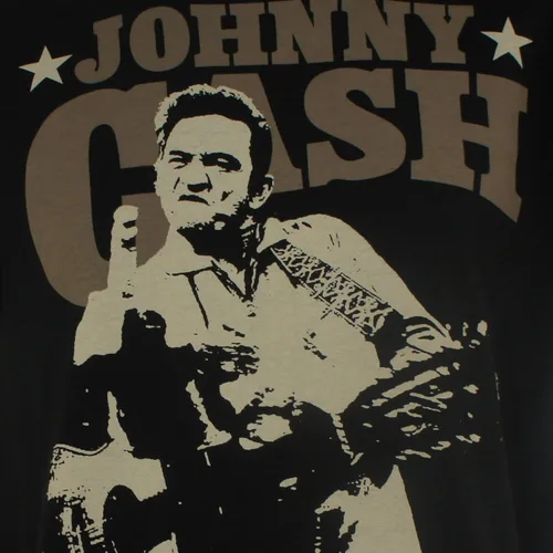 Vista 2 de Johnny Cash - Camiseta para hombre Outlaw Finger