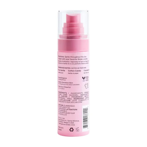Vista 2 de Skylar Boardwalk Delight - Spray para cabello y cuerpo Fragancia hipoalergénica y limpia Vegano, sin crueldad animal y seguro para pieles