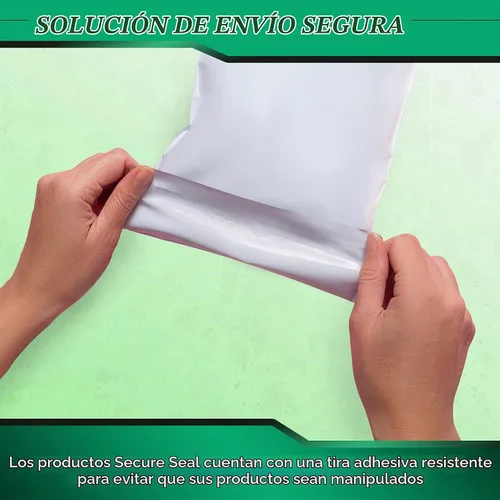 Vista 6 de 100 paquetes de sobres de polietileno Secure Seal blancos - Envío seguro con bolsas de 4x6 - Sobres de polietileno autoadheribles de 2 mil