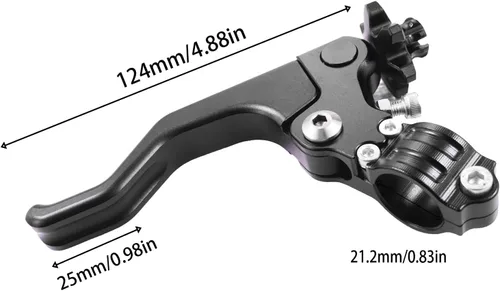 Vista 4 de Palanca de embrague corto para motocicleta de 0.866 in, 7/8 pulgadas, compatible con CRF YZF YZ RMZ DRZ KX KLX EXC 250 450 CFR250R CFR450R CFR450X