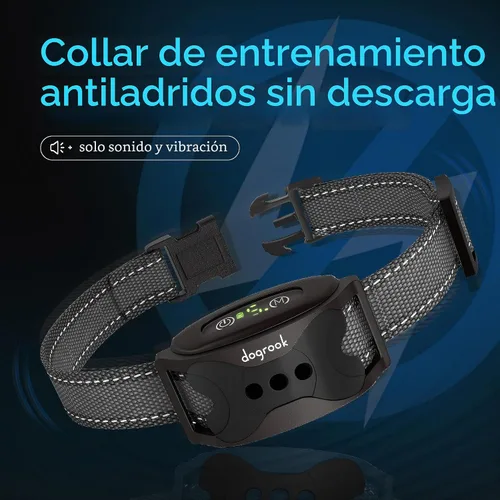 Vista 2 de Dogrook Humane - Collar de ladrido recargable sin golpes y pitido para perros