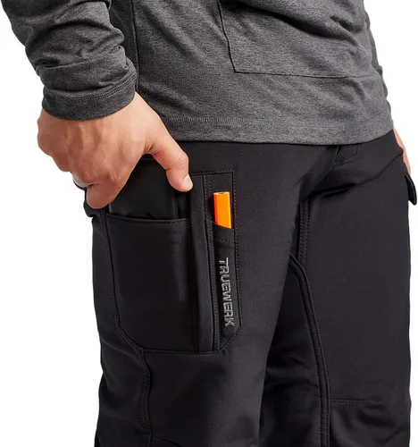 Vista 4 de TRUEWERK T3 WerkPants for Men, Relaxed Fit Men's Utility Pants, Water Resistant, Insulated, Cargo Work Pants with 4-Way Stretch