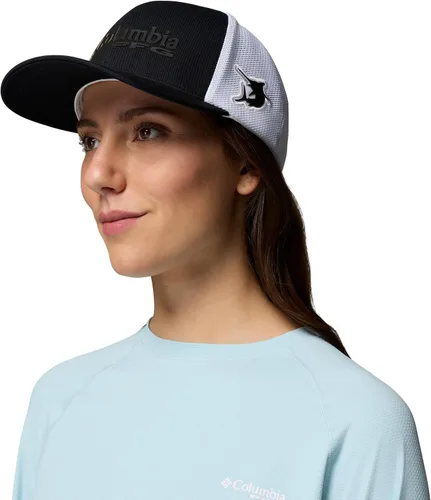 Vista 5 de Columbia Malla PFG unisex 3D elástica en la parte trasera Soldadura negra/multicolor