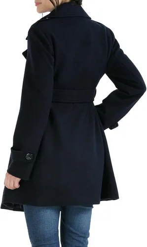 Vista 3 de Momo Maternity Outerwear Women Isabella Wool Belted Trench Coat Pregnancy Winter Jacket