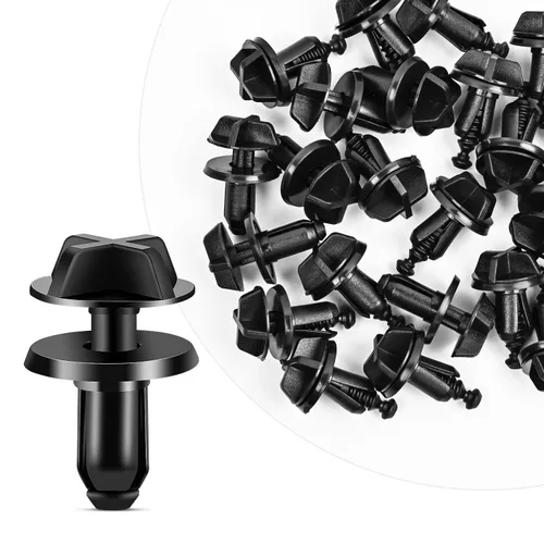 Vista 13 de GOOACC Clips de remache de nailon para guardabarros y protector de parachoques para GM, Ford y Chrysler 0.276 in, clips para carrocería